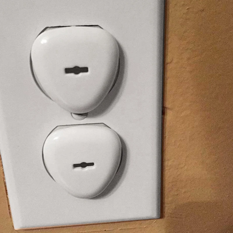 Outlet Plug Covers Baby Proofing Electric Protector Caps Kit for Child Safety(24 Plugs+ 4 Keys