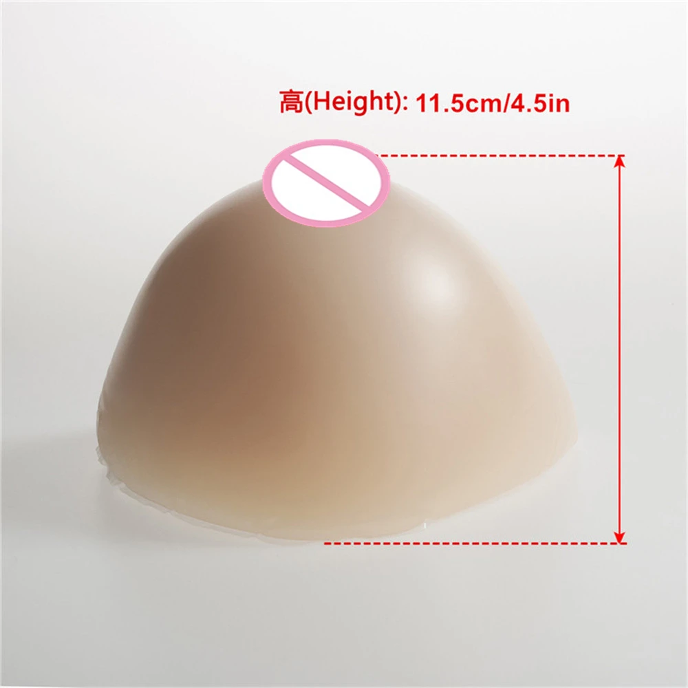 2800g/pair Triangle Silicone Fake Boobs Breast Forms Artificial Boobs For TV/TS Drag Queen Shemale Transgender Boobs Enhancer