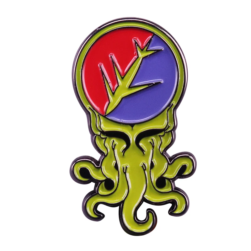 Grateful Dead Cthulhu эмалированная булавка для кроссовера
