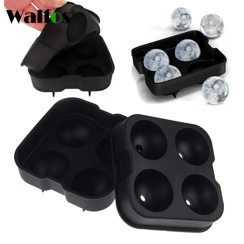 Силиконовая форма для льда WALFOS круглая приготовления вечерние Риков из пищевого