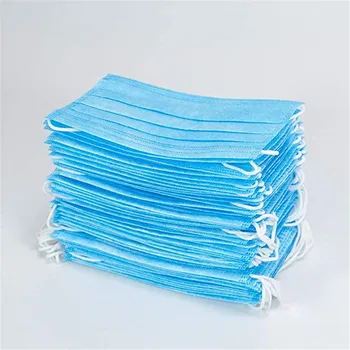 

A Box Of 50pcs Disposable Masks With Breathable Blue Masks Mascarillas Desechables Dustproof Earloop Mouth Mask Mondmasker