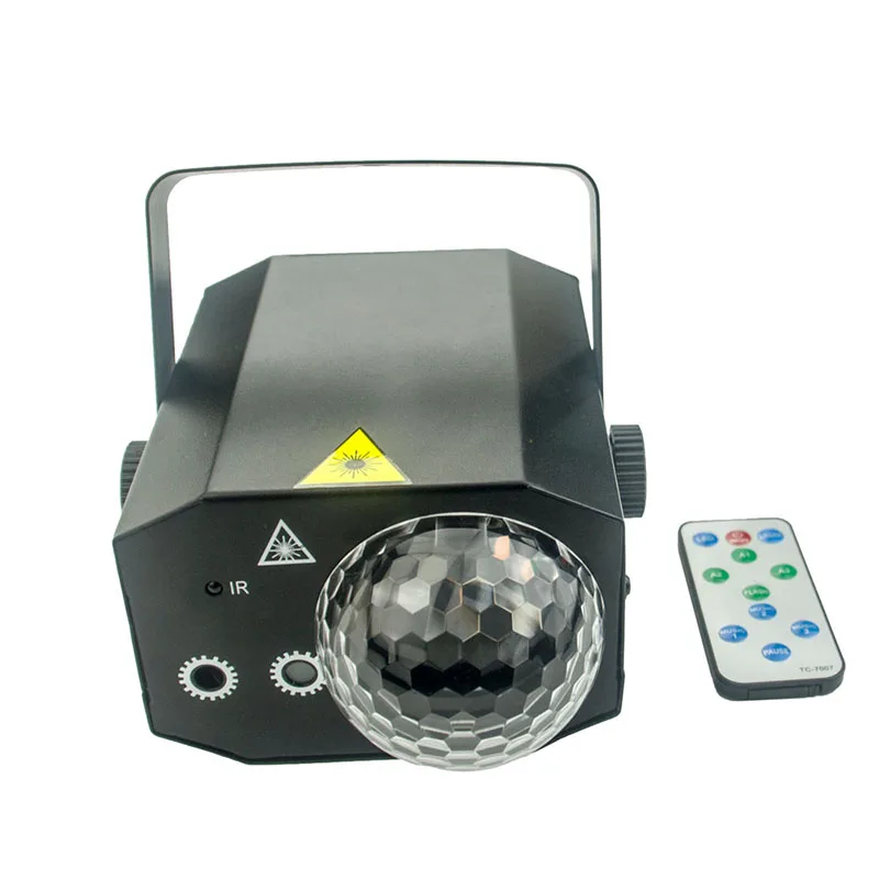 Led сцена с прожекторами для дискотеки огни DJ диско шар Звук Активированный лазерный проектор Эффект лампы свет музыка Рождественская вечеринка