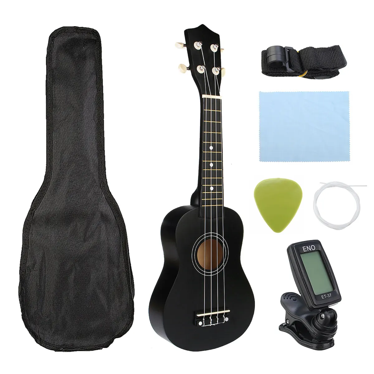 21 дюймов Ukelele сопрано 4 струны Гавайская ель липа гитара набор музыкальных инструментов + тюнер + струна + ремень + сумка|Укулеле| | АлиЭкспресс
