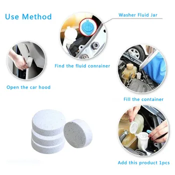 

10PCS 1PC=5L Concentrated Effervescent Tablet Concentrated Car Wash Essence for Auto and Household Cleaning Car Accessories