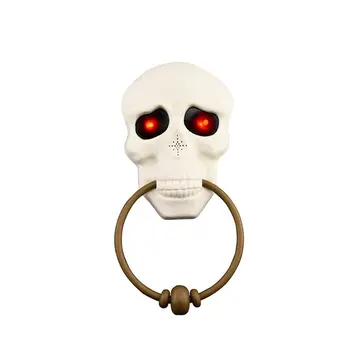 

Animated Scary Skeleton Door Bell Doorbell Eye Light Sound Halloween Prop Scary Spooky Sound Halloween Decoration Bell