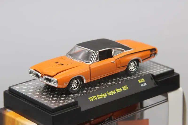 M2 1: 64 1970 Dodge Super Bee сплав модель автомобиля литая под давлением металлические игрушки подарок на день рождения для детей мальчиков