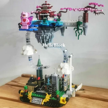 

KY2011 Mythology Series Tianshang Palace Guanghan Palace Balance Building Blocks Princess Palace Modle Bricks assembly Toys Gif