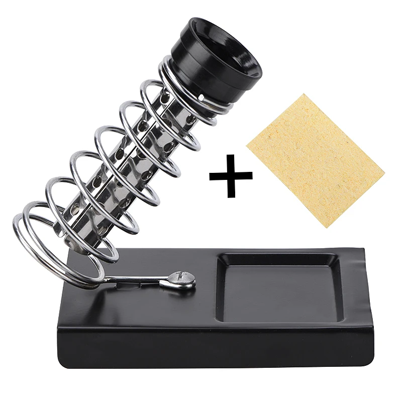 WMORE soldering iron Stand Holder with Cleaning Sponge Metal Pads Generic High Temperature Resistance welding solder iron stand