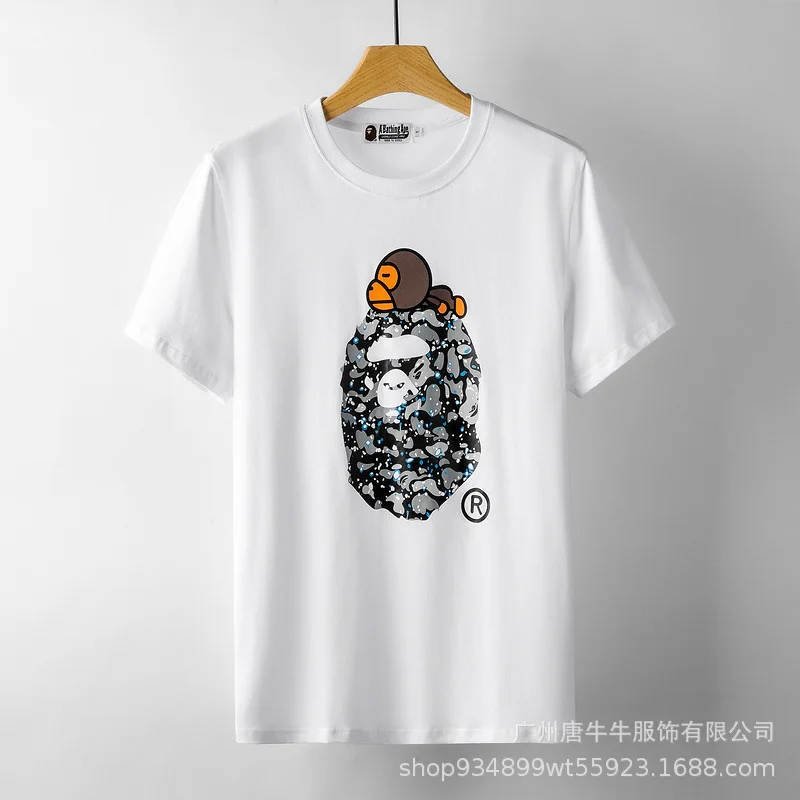 

2020 Spring And Summer New Style Japanese-style Popular Brand Cartoon Animation Night Light Camouflage Crew Neck Pullover Large