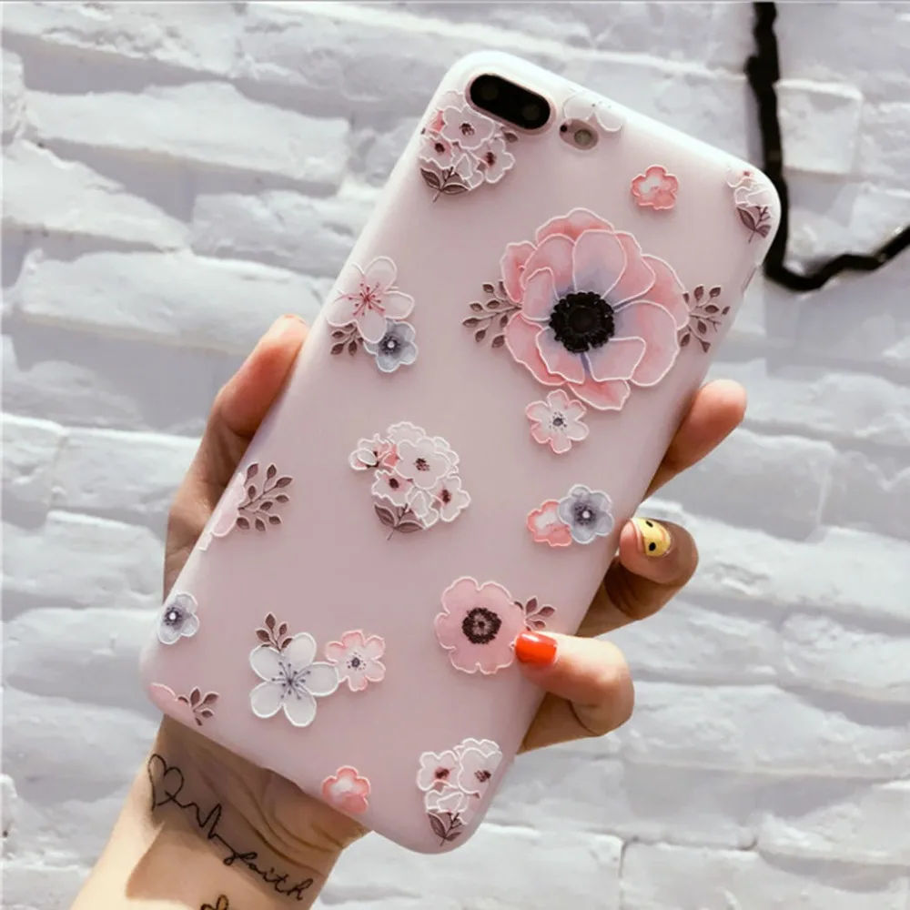 浮雕花朵手机壳iphone 华为 vivo 12