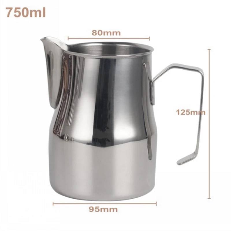 ABUI-750Ml кувшин для вспенивания молока, кувшин для эспрессо, кофе, кружки для молока, кружка Garland Latte'S Art, инструмент для кофе
