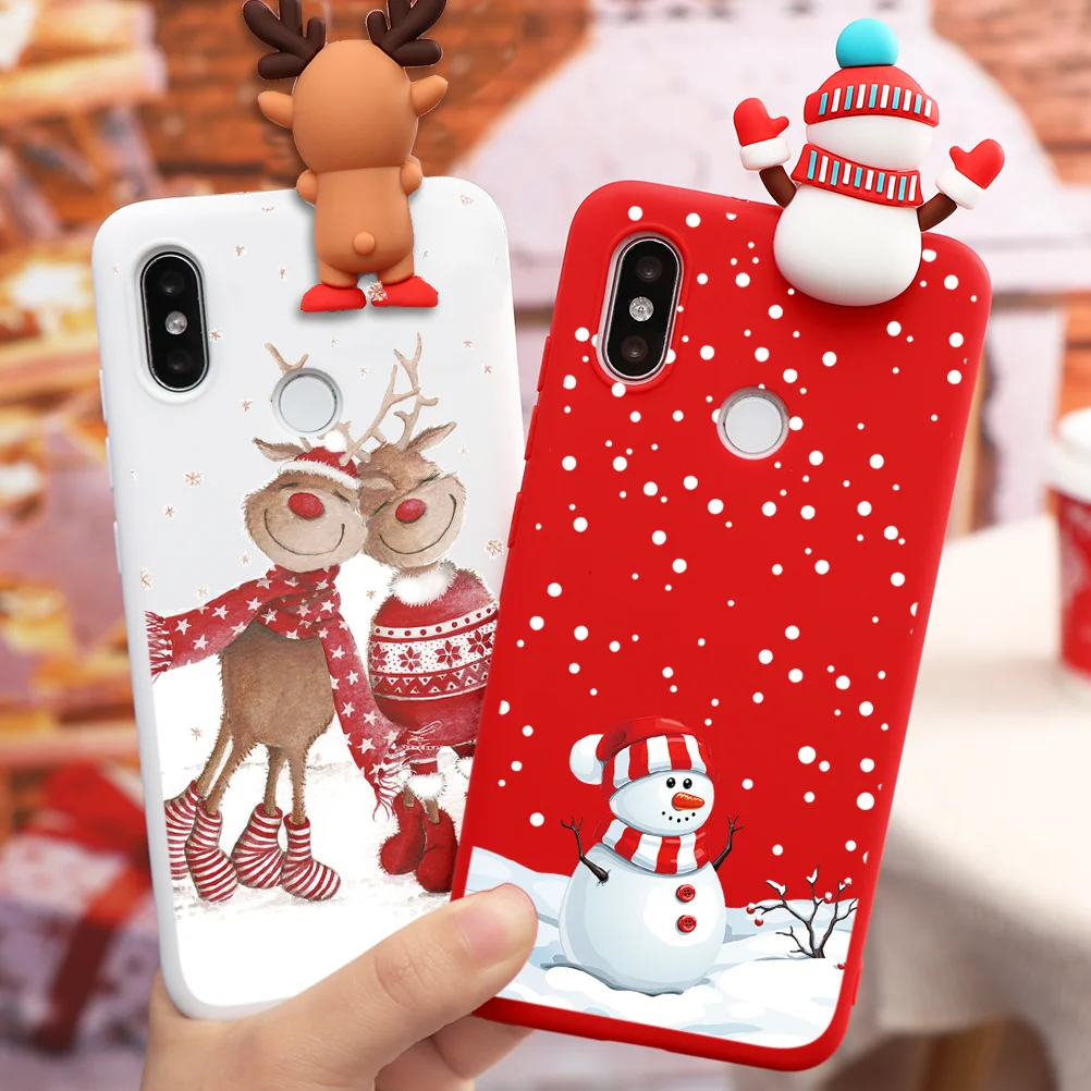 Мультяшный рождественский кукольный чехол для телефона Xiaomi Redmi Note 9S 8T 5 6 7 8 9 Pro Max 9A