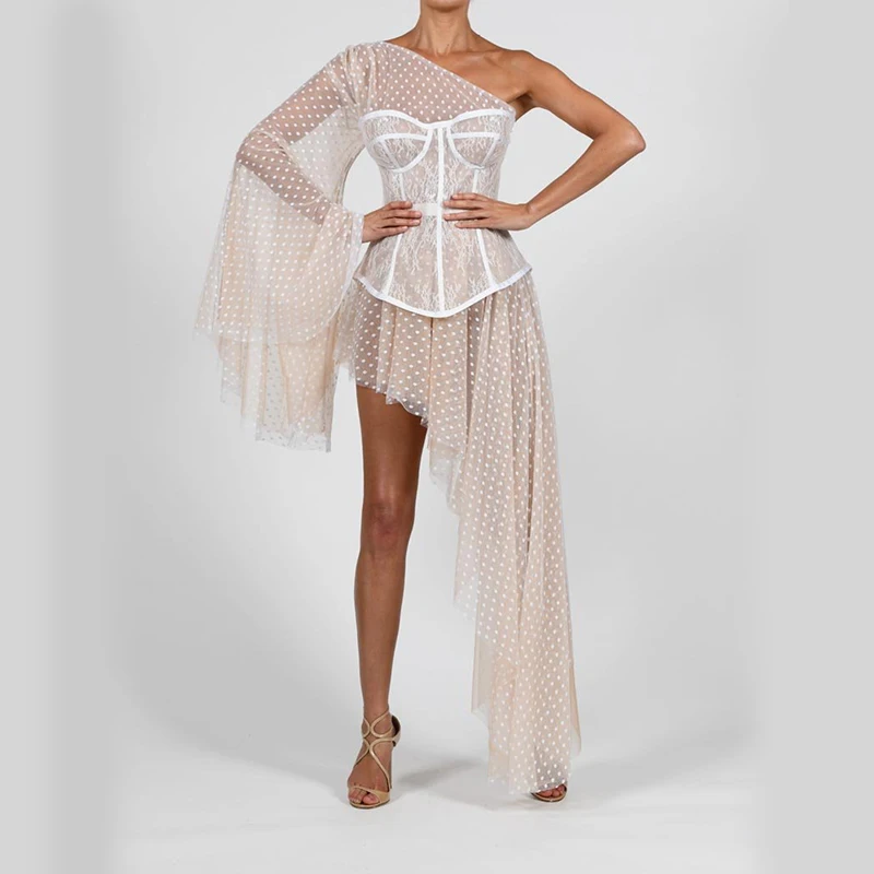 Летние женские повседневные босоножки на Разделение длинное вечернее шифоновое