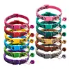 Camouflage Cat Collar With Bell Pet Dog Necklace Gatos Collier Chats Perro Supplies for Small Medium Kittin Chihuahua Pink Blue 4