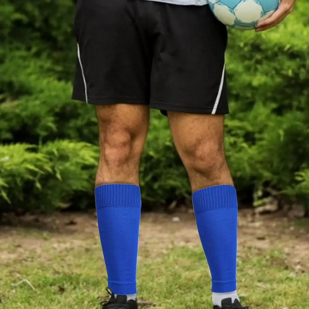 Footless Leg Compression Sock Breathable Soccer Shin Guard Pad Sleeve Sock For Soccer Shin Guards Children Football Canilleras