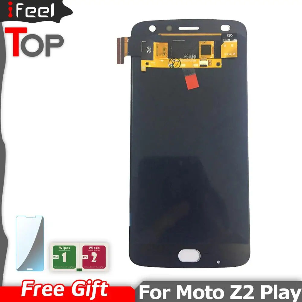 Дешево 5,5 дюймов Super AMOLED ЖК дисплей для Motorola Moto Z2 играть XT1710 01 07 08 10 Дисплей кодирующий преобразователь сенсорного экрана в сборе