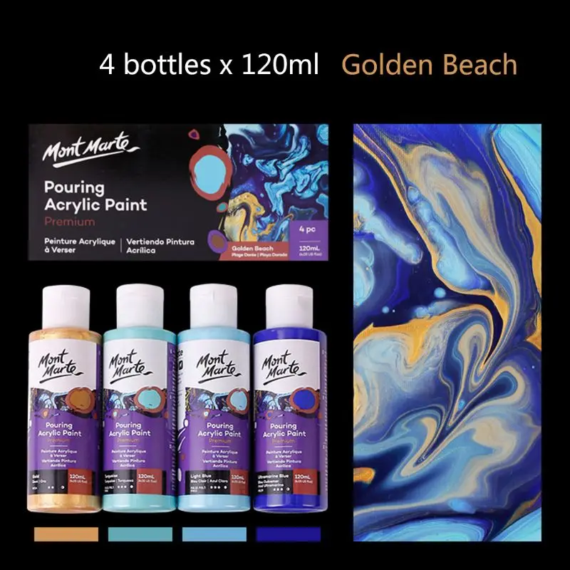 

120ML Pigment Acrylic Paint Set Fluid Marbling Paint Acrylic For Artist DIY