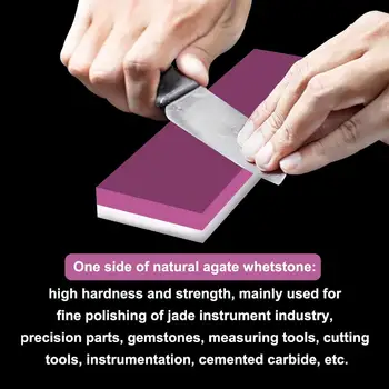 

Grit 3000# & 10000# Dual side Oil Stone Ruby and Natural agate Whetstone Oilstone Knife Sharpener Sharpening Stone