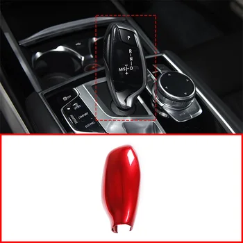 

For BMW X3 X4 G01 G02 Car Interior ABS Red Gear Shift Head Cover Trim Accessories For 5 6 7 Series G11 G12 G30 2018 2019 LHD
