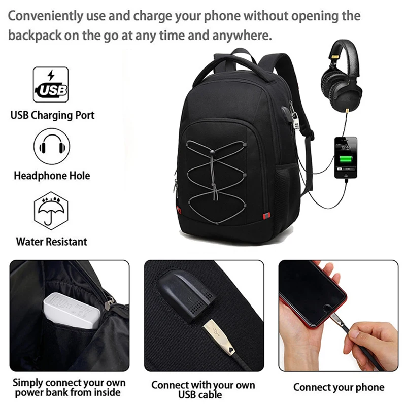 Laptop Ransel USB Notebook Tas 