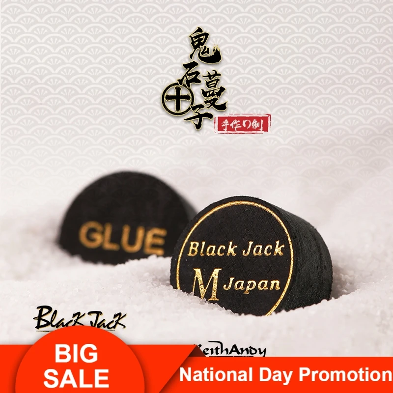 

Original Japanese Imported KeithAndy Pool Cue Tip 14mm Tip Black Jack Japanese Pool Tip Professional Billiards Accessories