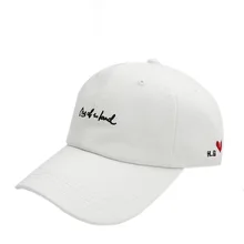 Хлопок Регулируемая буква сердце вышивка хип хоп Snapback шляпа модная бейсболка согнутая Черная мужская шляпа для женщин