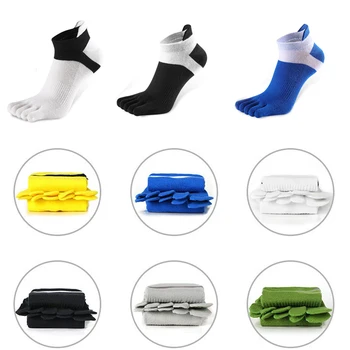 

Spring Summer Men Socks Five Fingers Toe Short Funny Man Socks Splice Mesh Spandex Elasticity Breathable Flexible Sports