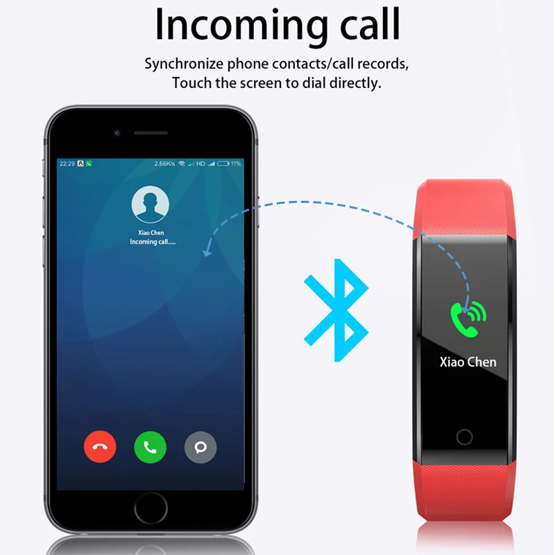 Fitness Heart Smart Wrist Band Rate Monitor Blood Pressure Pedometer Health Running Sports Smart Watch Men Women For IOS Android