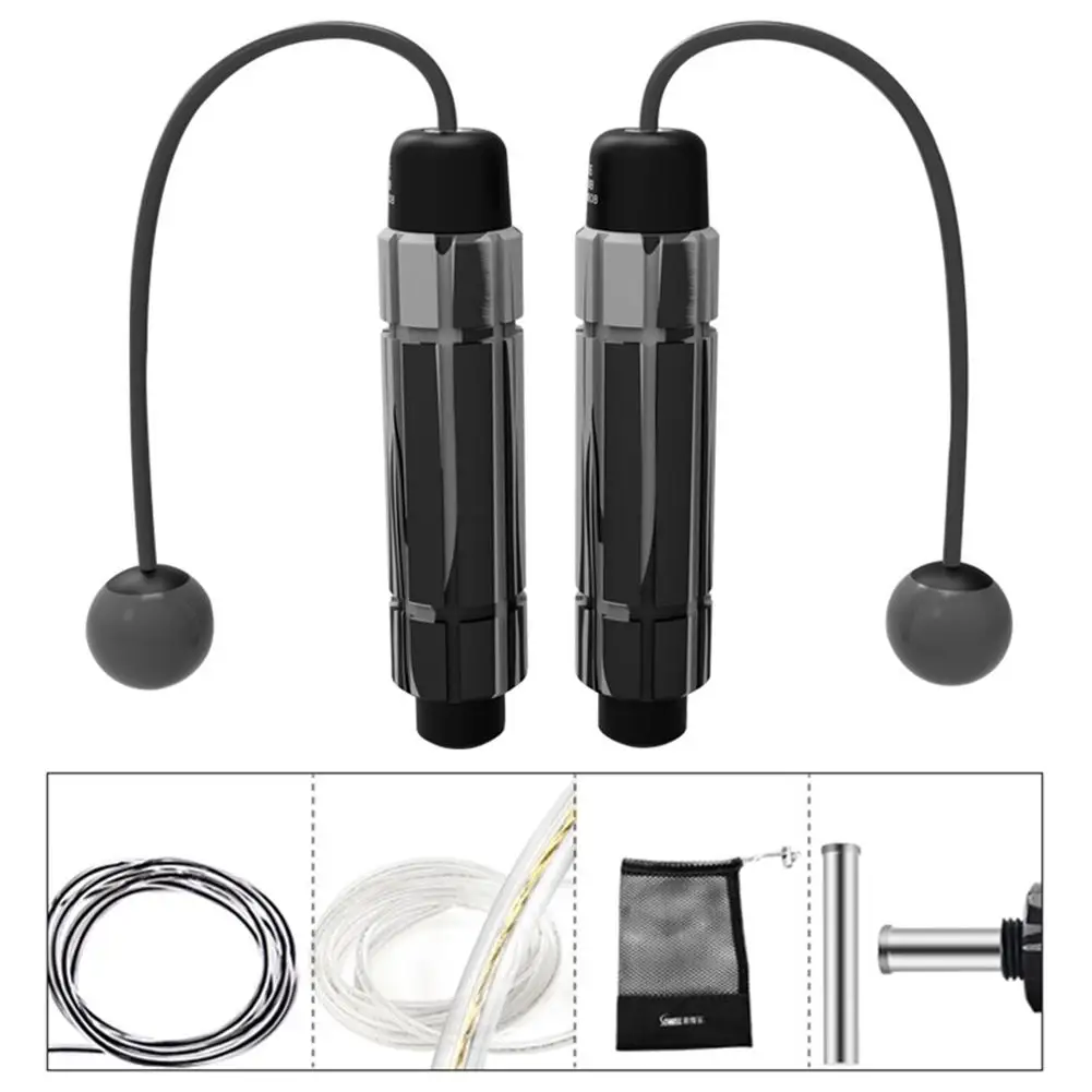 Skipping Rope Tangle-Free With Ball Bearings Rapid Speed Jump Rope Cable Memory Foam Handles Ideal For Training Endurance Gym