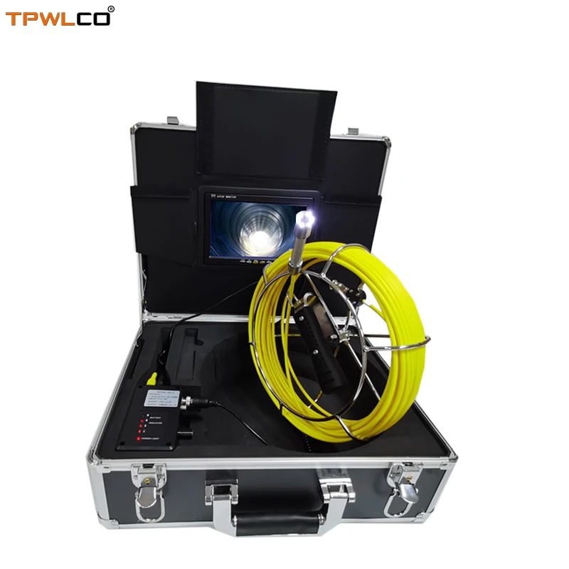 

Pipe Industrial Drain Sewer System With 7inch Display Waterproof 17mm Endoscope Camera 20m Cable 8GB SD Card With DVR Function