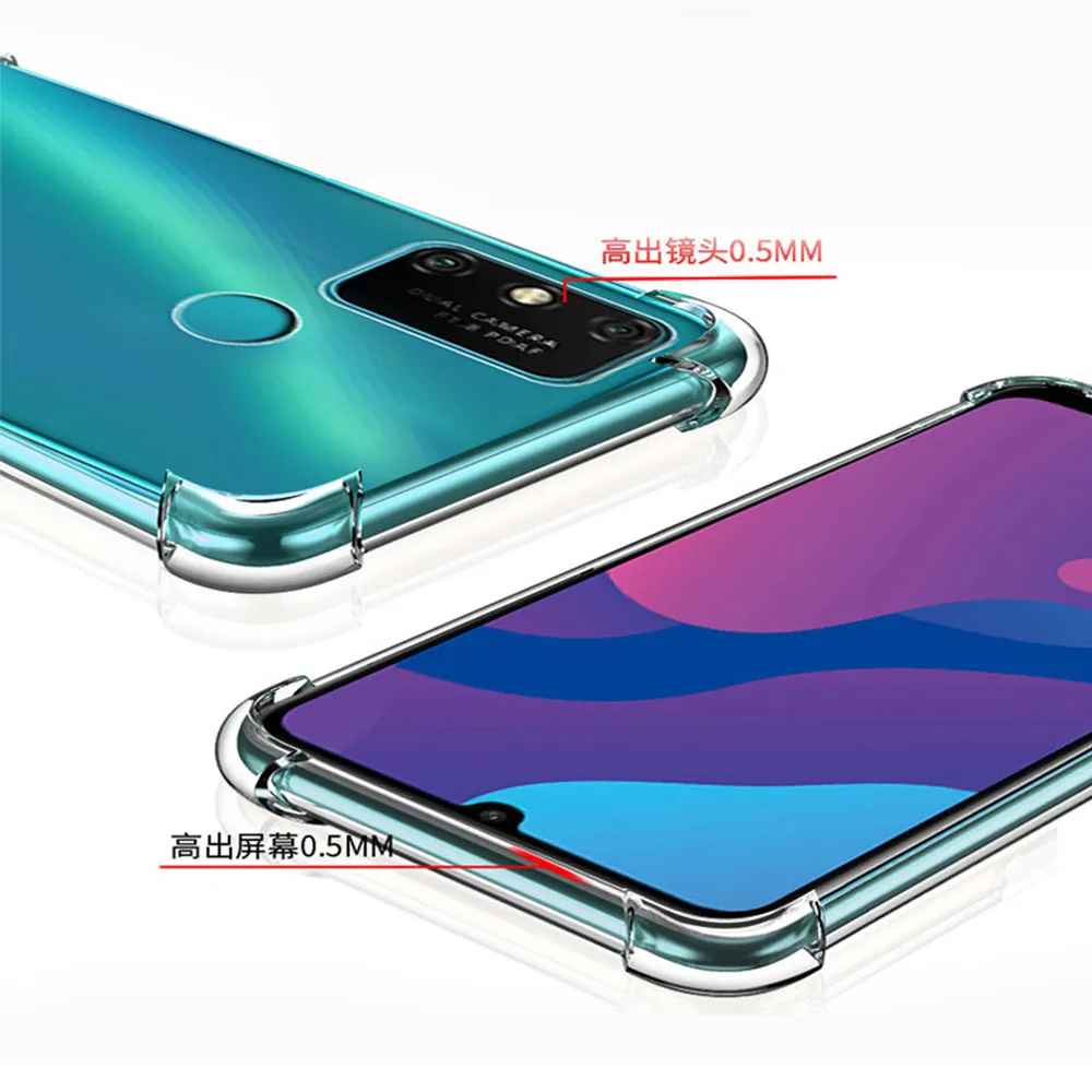 чехол на телефона Honor 9A Прозрачная подушка безопасности Ударопрочные кейс+Huawei Y6P