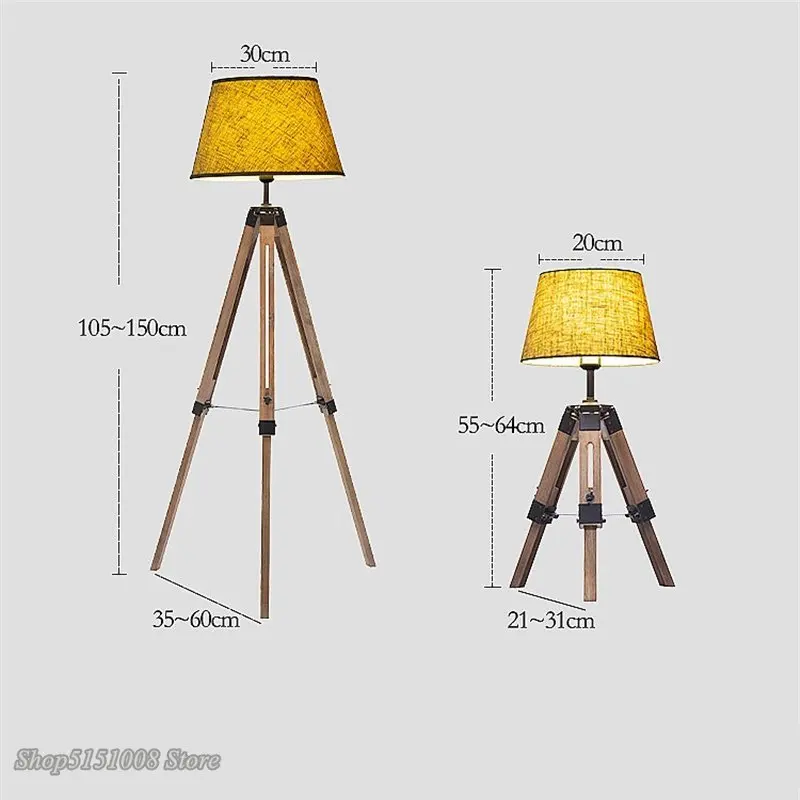Современные торшеры tripot, деревянный тканевый абажур, тренога, стоящая лампа для скандинавских гостиной, спальни, домашнего декора, осветительные приборы