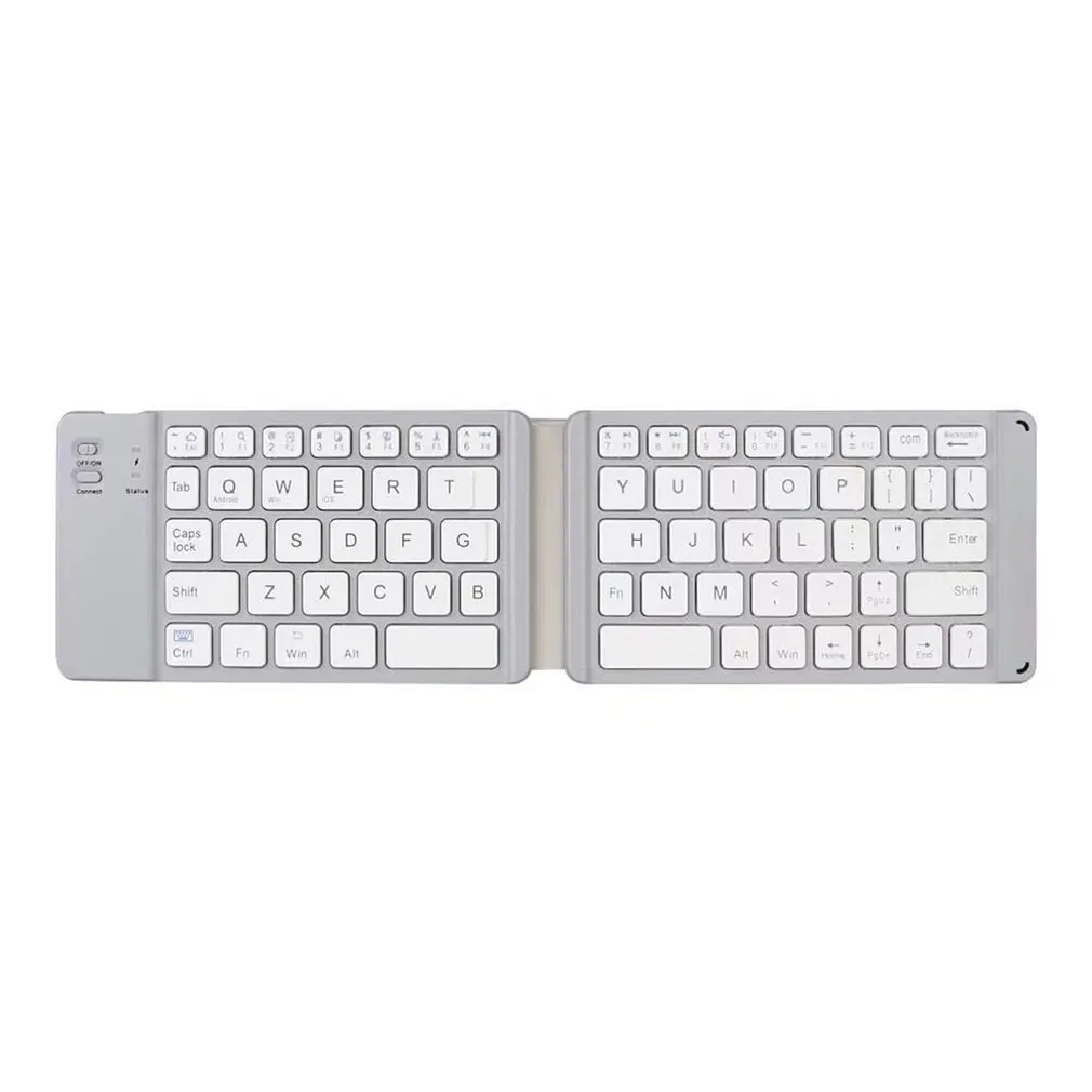Bluetooth складная клавиатура, беспроводной светильник для клавиатуры и удобная usb зарядка, Мини Беспроводная складная клавиатура 67 клавиш для планшетного телефона