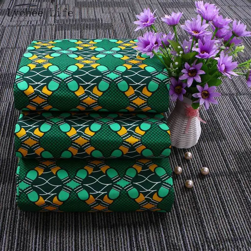 Lychee Life Ankara африканская полиэфирная ткань с принтом из натурального воска батик