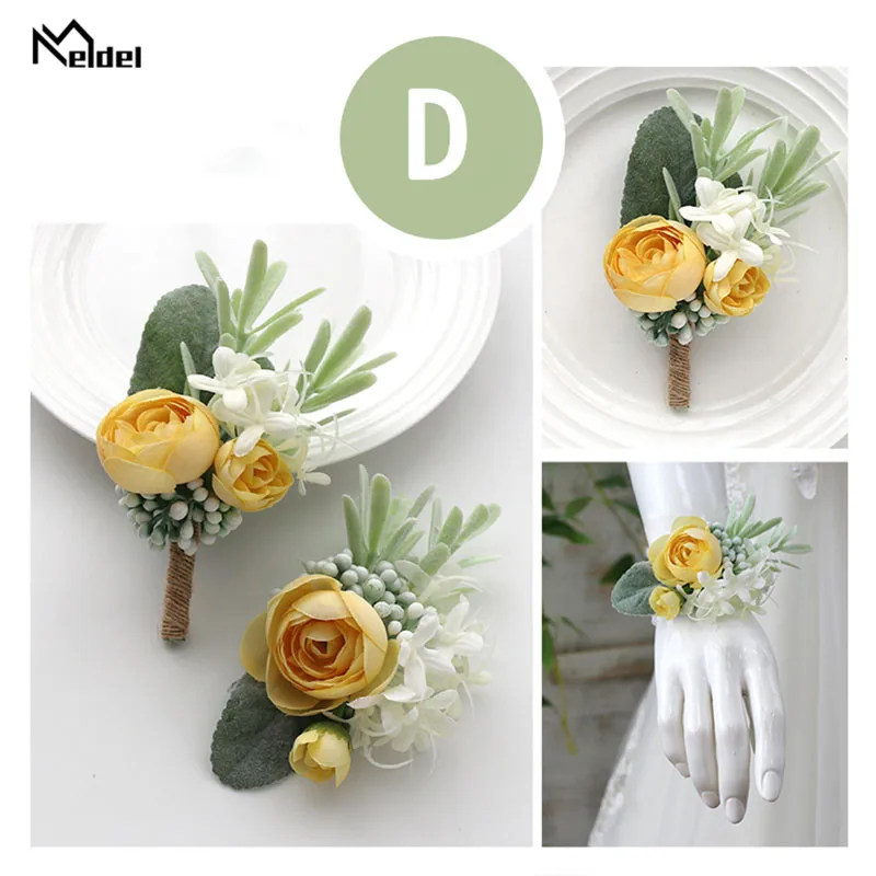 wedding accessories wrist corsage bracelet  boutonniere  (6)