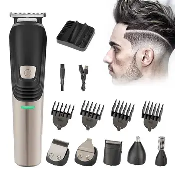 

Professional Waterproof Electric 6 in 1 Hair Cut Clipper Home Trimmer Shaver Kit