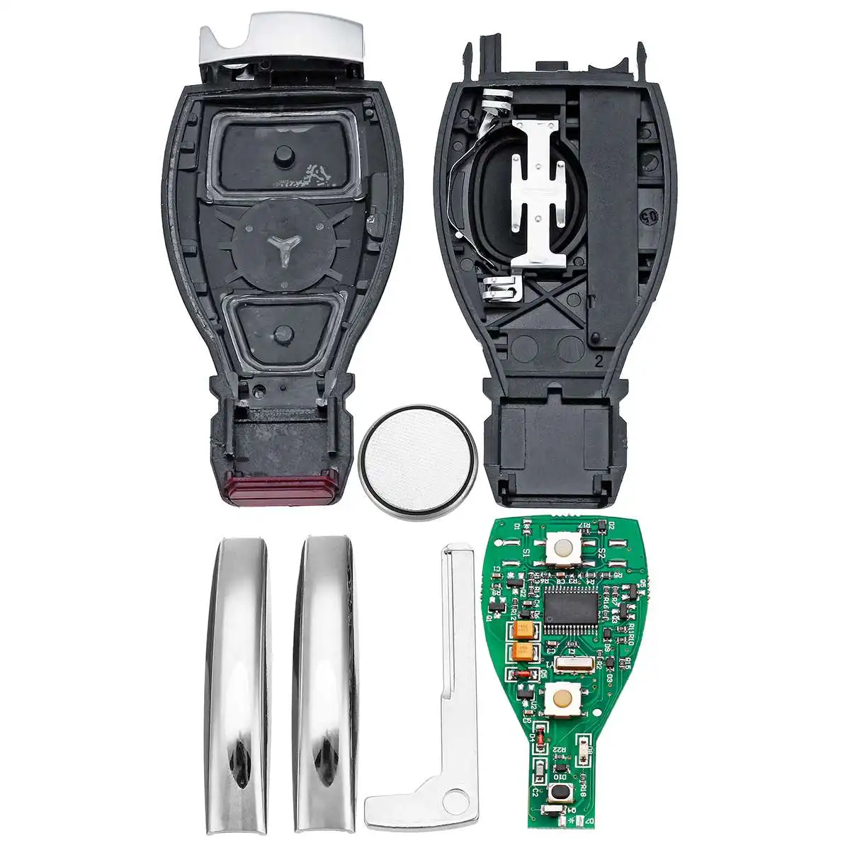 315 433Mhz 2 Buttons Smart Car Key Shell BGA for Nec Blade Battery For Mercedes for Benz A/ E/ S/ G/ CLK/ SLK/ ML Class 2000 Up