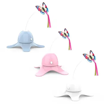 

Interactive Cat Toys for Indoor Cats with 360° Auto Rotating Feather & Ringing