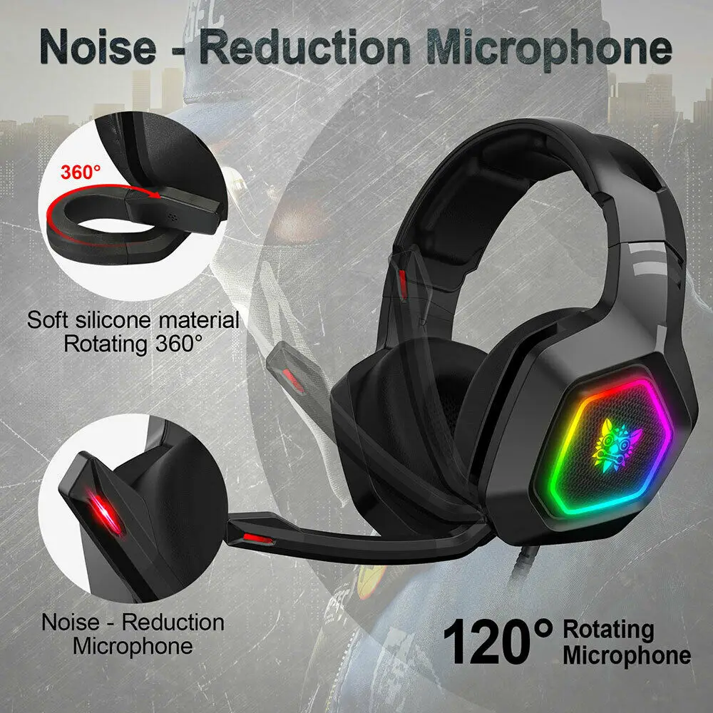 kowkaka K10 Game Headphone Desktop Notebook E sports Game Headset Mobile Games Music With micphone Noise Cancelling Headphone