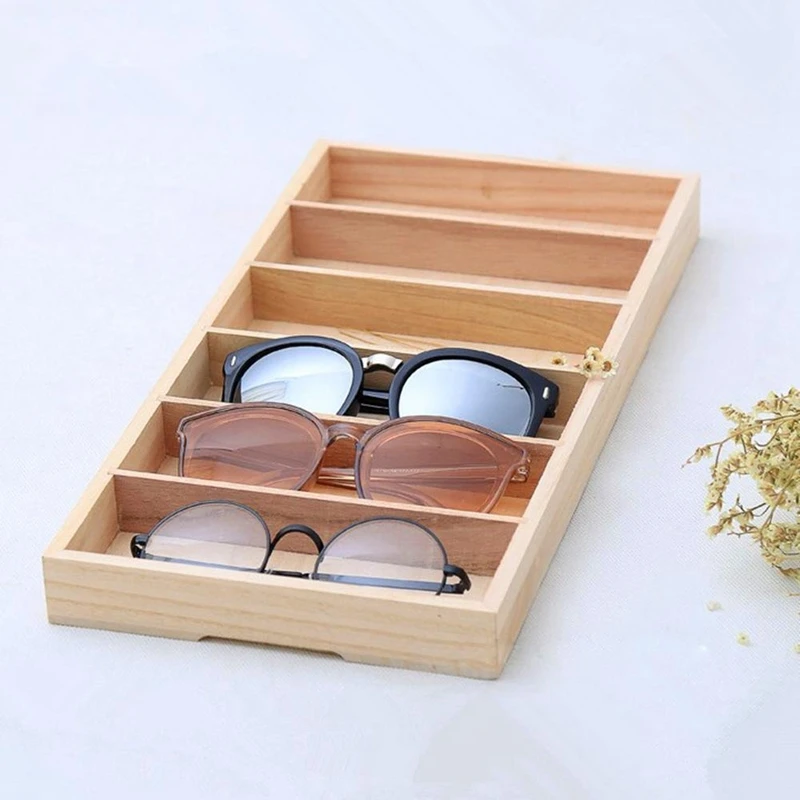 Органайзер для очков, коробка для очков, футляр для хранения солнцезащитных очков, деревянная коробка на заказ