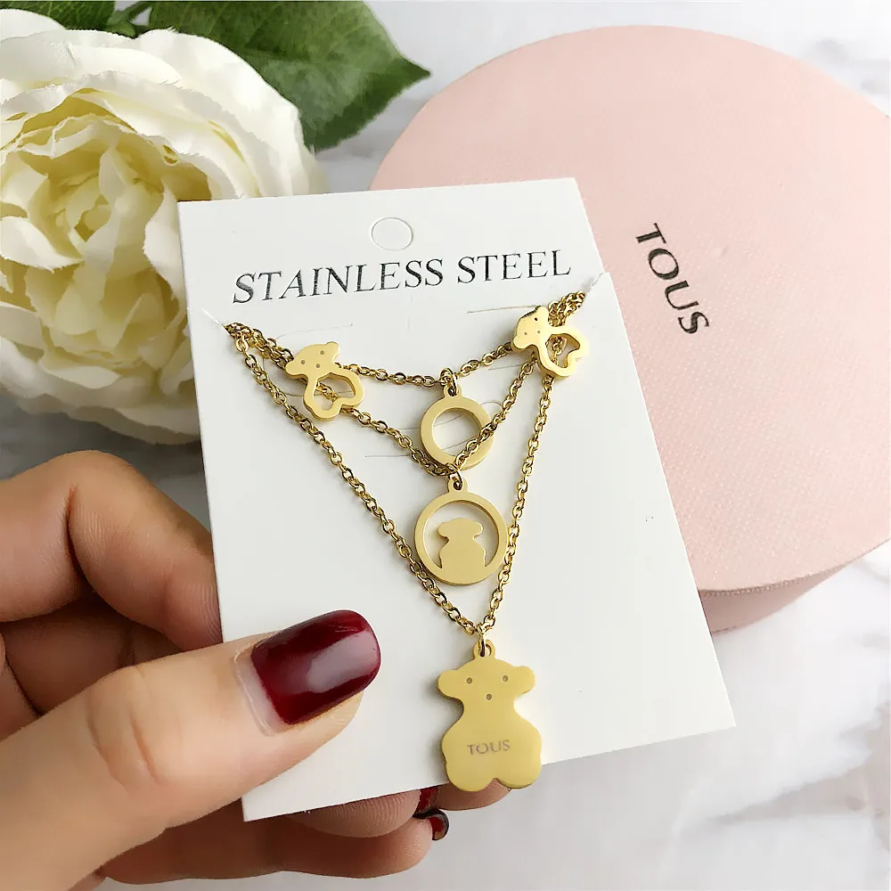 

TOUSES Knot Round Crystal Gem Multilayer Adjustable Calvines Bracelet Set Women kenzoe Fashion Party Jewelry Tommy High