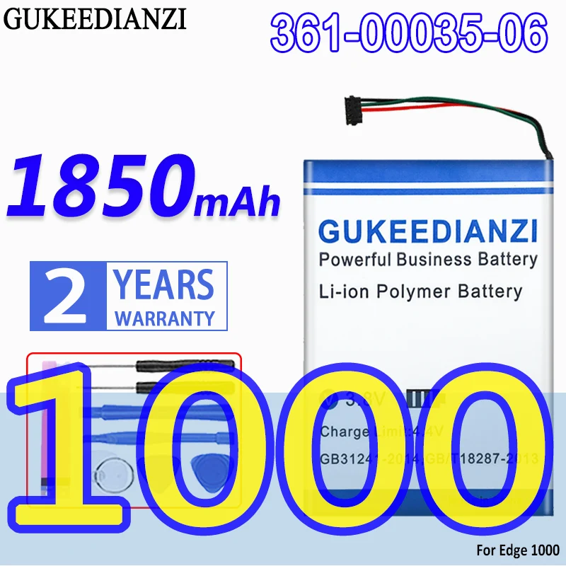 Большой емкости аккумулятор GUKEEDIANZI 361-00035-06 1850 мАч для Garmin Edge 1000 EXPLORE дюйма