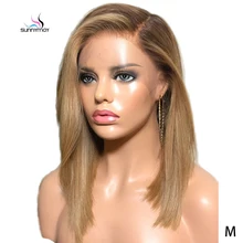 Sunnymay 13x4 Омбре парик из человеческих волос с детскими волосами на заказ 27/613 Remy прямой парик 130