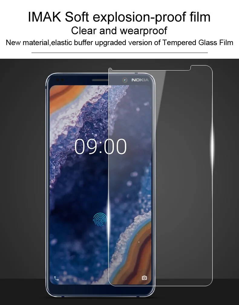 Для Nokia 9 PureView защитная пленка iMAK Взрывозащищенная мягкая защитная пленка для Nokia 9 PureView пленка