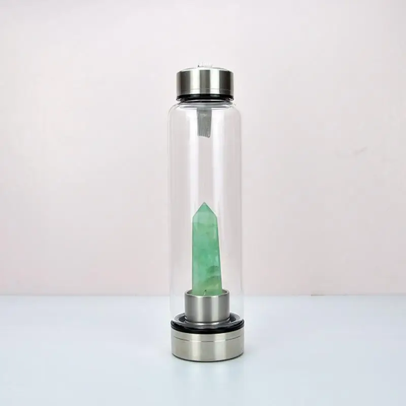 direta, Gemstone Cristal Natural, Jarra de vidro, 500ml