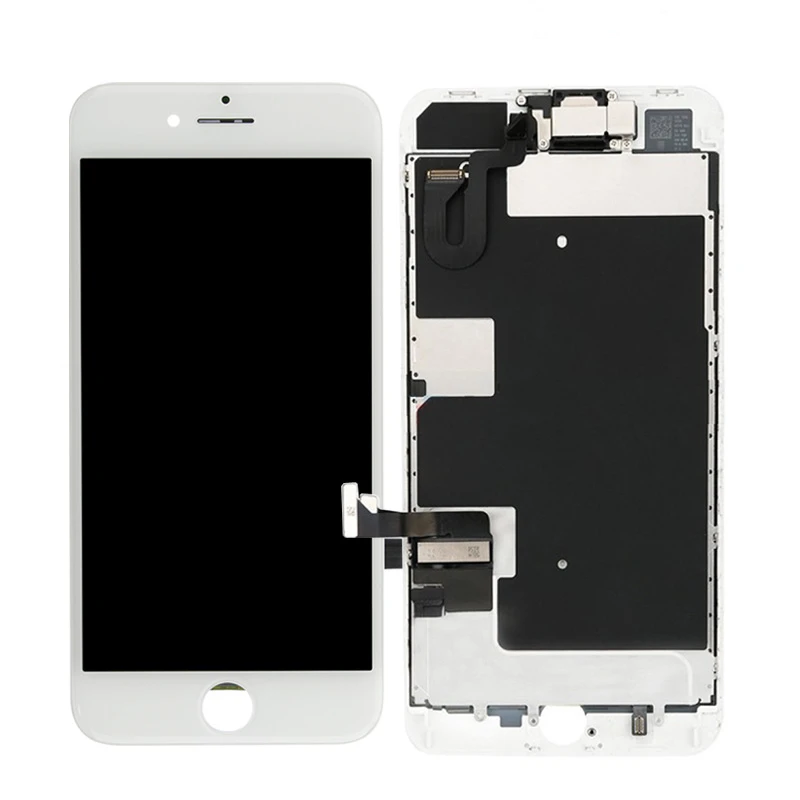 Для iphone 8 Plus дисплей полный набор дигитайзер сборка 3D сенсорный экран Замена+ фронтальная камера+ ушной динамик+ 3 подарка