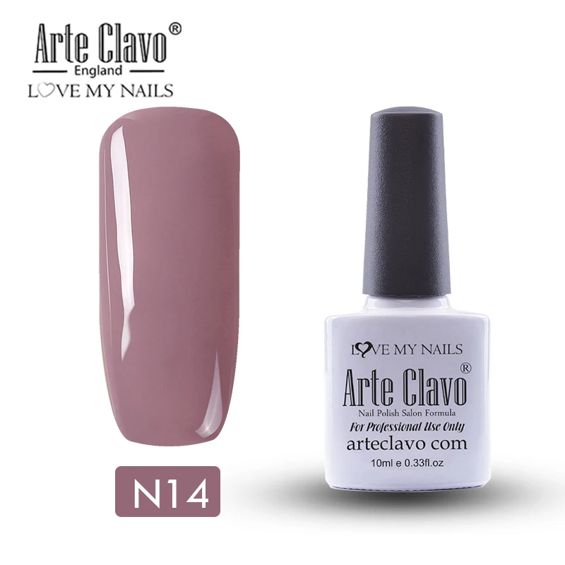 N14 Arte Clavo 10 мл Гель-лак для ногтей Гель-лак краска Lasting Hybrid Nails художественный Гель-лак для ногтей для маникюра Гель-лак праймер верхнее покрытие - Цвет: N14
