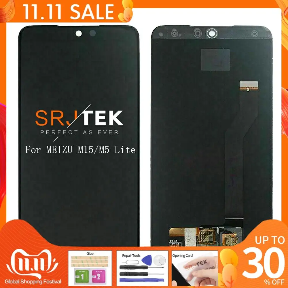 ЖК-дисплей для Meizu 15 Lite M15 M871H сенсорный экран MX15 M881Q дигитайзер сенсорное стекло Plus