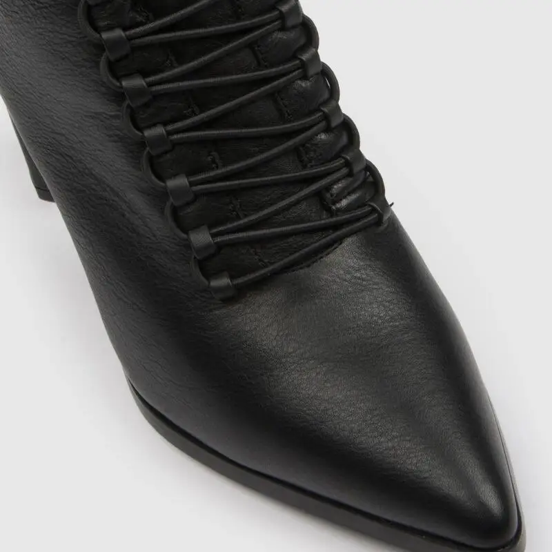 Женские ботильоны; женские ботинки; chaussure boots; Туфли-гладиаторы из искусственной кожи на высоком каблуке; туфли-лодочки на шнуровке; женская обувь; zapatos mujer sapato; H476