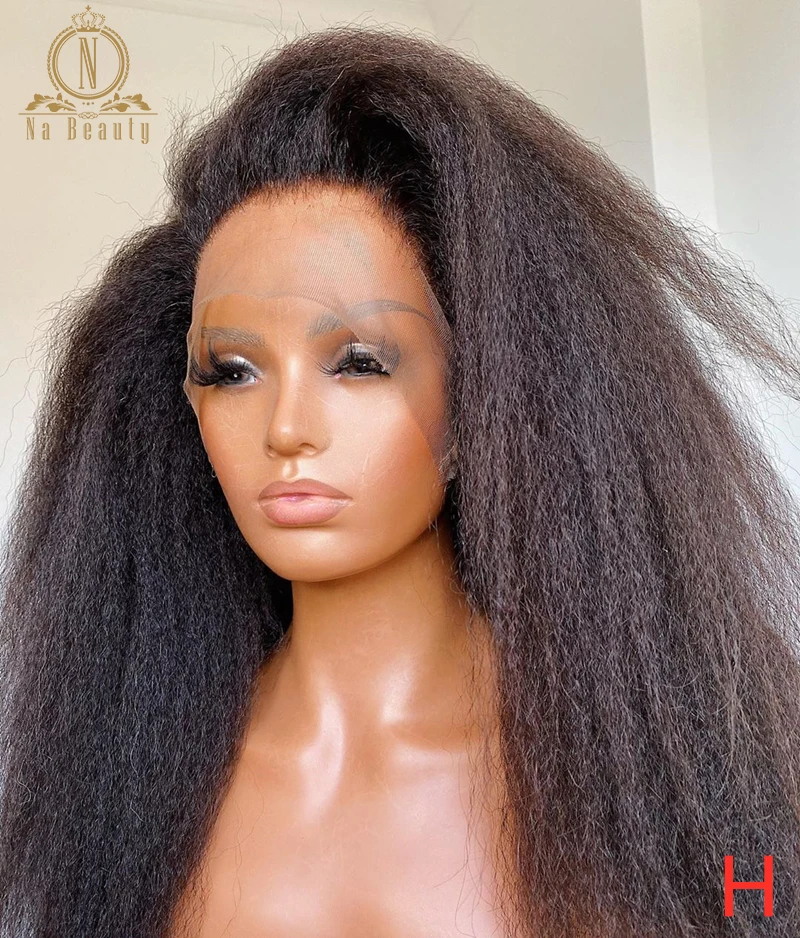 Pelucas de cabello humano liso rizado, peluca Frontal de encaje 360, pelucas de cabello humano completo prearrancado para mujeres negras, densidad del 180